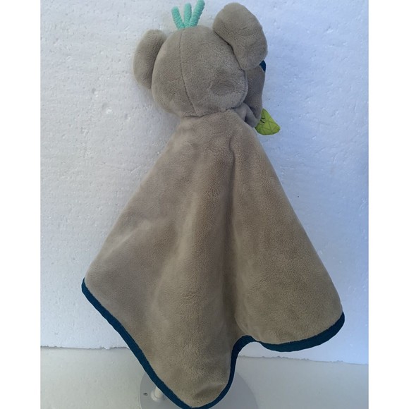 B Baby Lovey Cuddly Plush Koala Bear Gray Lovey Soft Security Blanket Gray - Picture 3 of 9